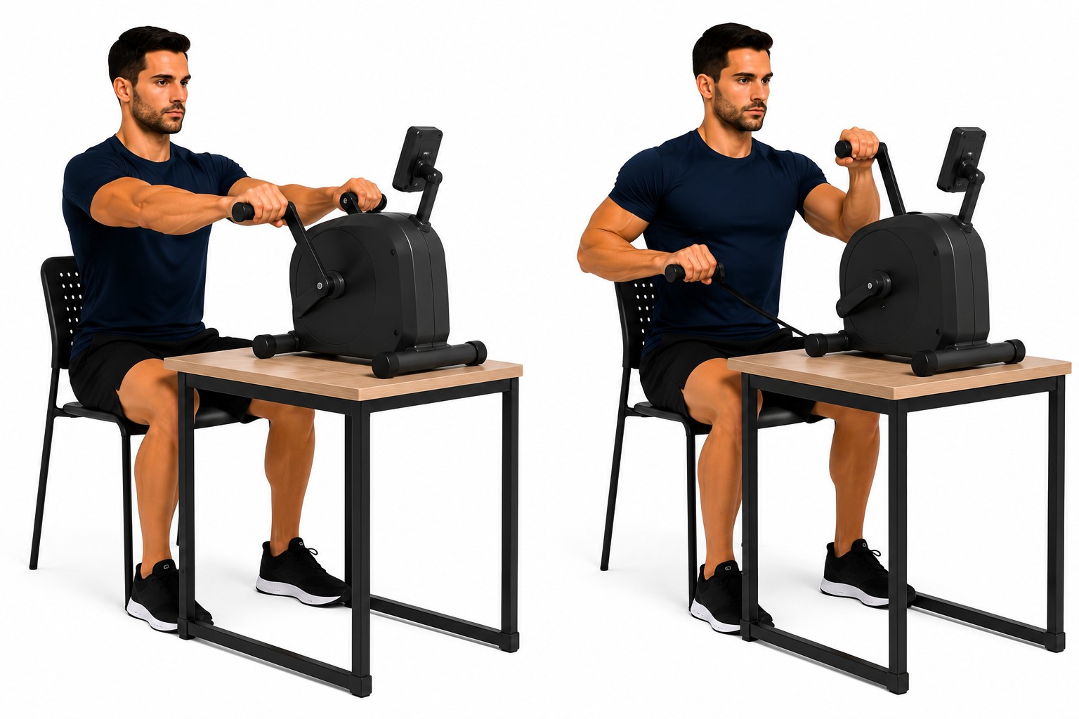 Arm ergometer — exercise demonstration