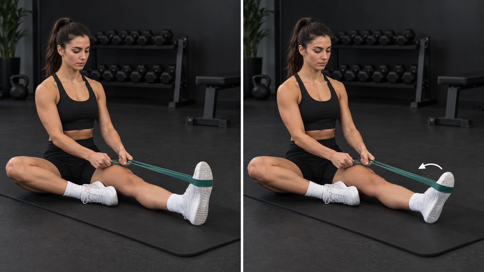 Band-assisted peroneal stretch — exercise demonstration