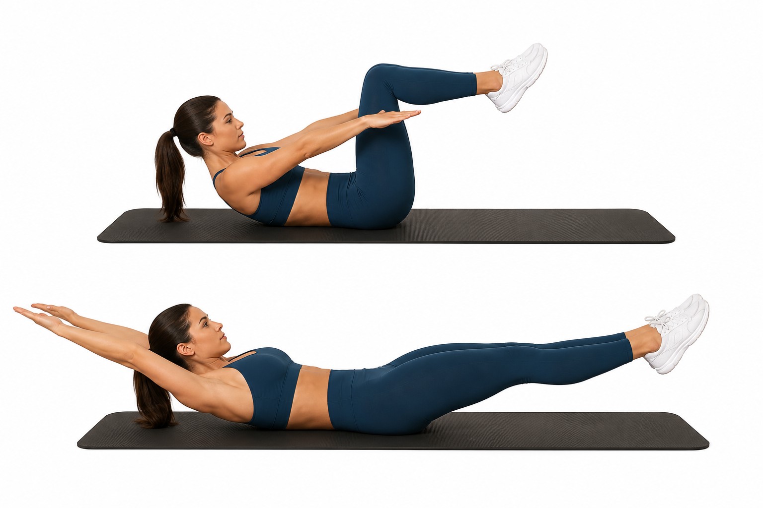 C-Crunch with Arm and Leg Extension — exercise demonstration