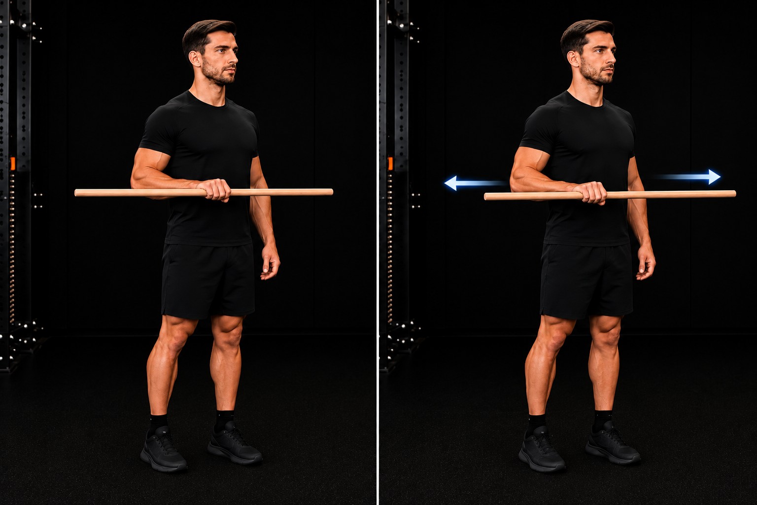 Dowel Shoulder External Rotation — exercise demonstration
